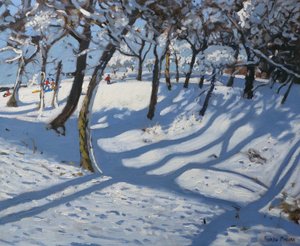 冬、ラドマンロウ、2010年（キャンバスに油彩） 作： Andrew Macara