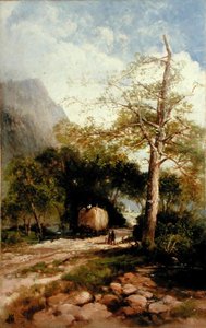 ペンシルバニア、リーハイ・バレーの夏（油彩・キャンバス） 作： Andrew Melrose