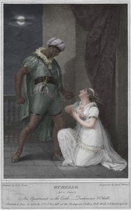 オセロ。第4幕シーン2.城のアパート。 Desdemona＆Othello、1801。