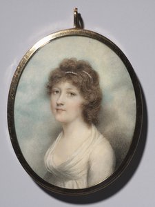 女性の肖像画、1790年代。 作： Andrew Plimer