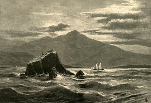 「タマルパイス山と赤いポーチ」、1872 年。 作： Andrew Varick Stout Anthony