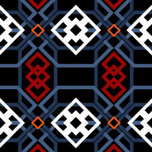 アンダルシアの幾何学模様、2018年、デジタル 作： Andrew Watson