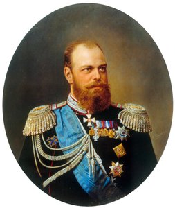 皇帝アレクサンドル3世の肖像、1845-1894年、19世紀。 作： Andrey Nikolayevich Shilder