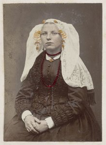 ベイエルラントの伝統衣装を着た女性の肖像 Hollandska Skönheter! (アイテムのタイトル) 作： Andries Jager
