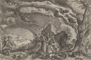 安息日の準備をする魔女、カリフォルニア州。 1610年。 作： Andries Stock