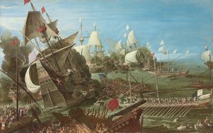 レパントの戦い、1622年 作： Andries van Eertvelt