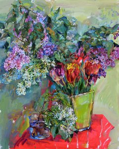 色とりどりの春の花束 作： Andrii Kutsachenko