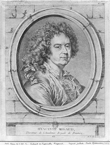 イアサント・リゴーの肖像、1752-65 作： Ange Laurent de Lalive de Jully