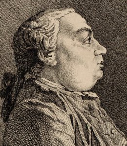 作曲家ニッコロ・ジョメリ1714-1774の肖像。 作： Ange Laurent de Lalive de Jully