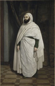 Abdelkader ibn Muhieddine 1808-1883、1853の肖像。 作： Ange Tissier