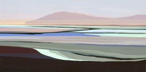 淡い色調の抽象的な風景 作： 