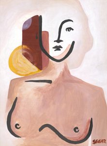 穏やかな抽象的な女性 作： Angela Seear