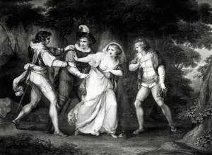 ウィリアム・シェイクスピアの戯曲 作： Angelica (after) Kauffman