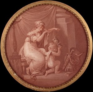キューピッドの生涯 (彫刻) 作： Angelica (after) Kauffmann