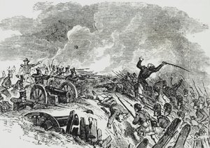ニューオーリンズの戦い」（カラーリトグラフ） 作： Thomas Kelly