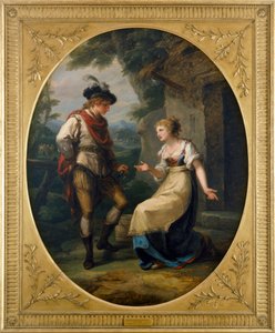 グアルテリウスとグリセルダ (キャンバスに油彩) 作： Angelica Kauffman