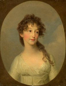 おそらくフランシスカ・クラシンスカ、クールランド公爵夫人、c。 1790年。 作： Angelica Kauffman