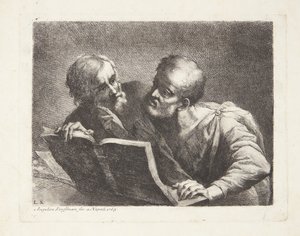 二人の古い学生 作： Angelica Kauffmann