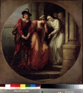 「」アベラール（マスターピエールアバイラール（またはピエールアバイラール）の分離 作： Angelica Kauffmann