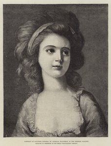 ドレスデン美術館のポテッカ伯爵夫人の肖像 作： Angelica Kauffmann