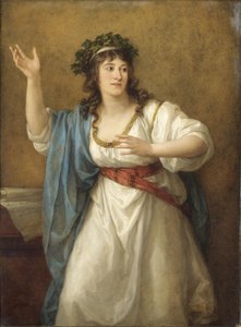 詩人テレサバンデッティーニランドッチ1763-1837の肖像 作： Angelica Kauffmann