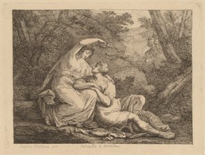 リナルドとアルミーダ 作： Angelica Kauffmann