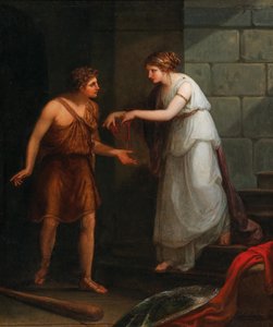 テセウスとアリアドネ。 作： Angelica Kauffmann