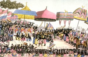 コートジボワールの英国大使館、1820年頃（エングレーヴィング） 作： Angelo (after) Biasioli