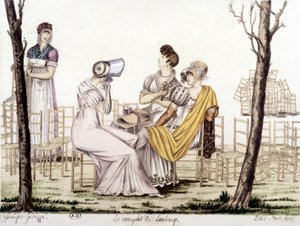Les ennuyés de Lonchamp, 1806年3月。ガルビッツァの絵。 作： Angelo (after) Garbizza
