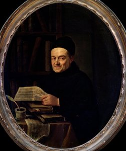 ジョヴァンニ・バッティスタ・マルティーニ（パードレ・マルティーニ）（ペレ・マルティーニ）（1706-1784）の肖像。アンジェロ・クレスチンベーニ(1734-1781)による絵画。18世紀のもの。ボローニャ、シヴィコ・ミュゼオ Museo