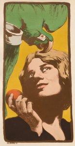 オウムの女、1898年。