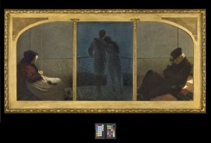 夢と現実の間？ 作： Angelo Morbelli