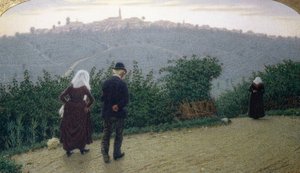 日曜日の夜明け 作： Angelo Morbelli