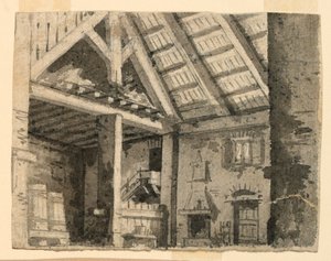 舞台美術、田舎宿のインテリア 作： Angelo Toselli