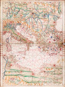 中央地中海の地図 作： Angelo de Conte Freducci