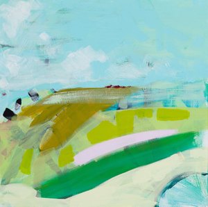 霧の中」2015年、(アクリル・キャンバス) 作： Angie Kenber
