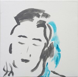 穏やかな女性の肖像, 2019 作： Angie Kenber