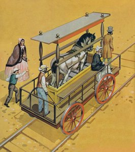 馬力機関車（カラーリトグラフ） 作： アンガス・マクブライド