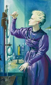 キュリー夫人（1867-1934）（紙にグワッシュ） 作： Angus McBride