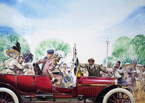 第一次世界大戦の勃発、「世界史上の大事件」より（グワッシュ、紙） 作： アンガス・マクブライド