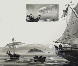 ロアルド・アムンセン（1872-1928）（紙にグワッシュ） 作： Angus McBride