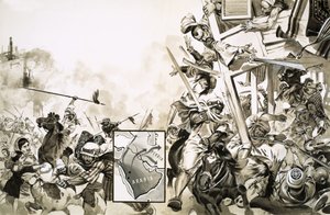 635年、スカーケンス人とムーア人の戦い 作： アンガス・マクブライド