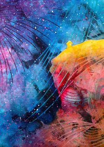 鮮やかな宇宙の渦