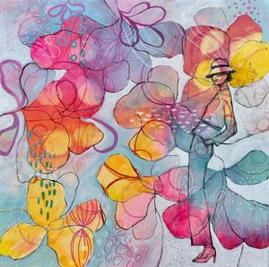 鮮やかな花のミューズ 作： Ania Witwitzka