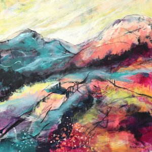鮮やかな山岳風景 作： Ania Witwitzka