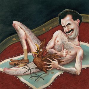 ボラット, 2006 （アクリル、イラストレーションボード） 作： Anita Kunz