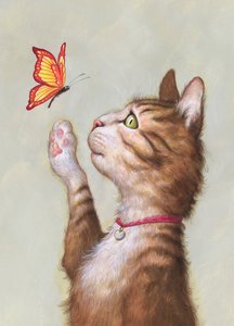 ユースタス・タビー》2019年（イラストレーションボードにアクリル、未発表） 作： Anita Kunz
