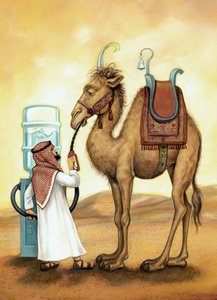 Fill er up, 2006 （アクリル、イラストレーションボード） 作： Anita Kunz