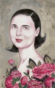 イザベラ・ロッセリーニ 2014年（アクリル、イラストレーションボード）