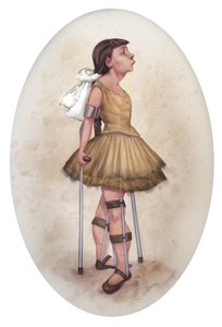 Little Dancer Of Fourteen Tears, 2019（イラストレーションボードにアクリル絵の具） 作： Anita Kunz
